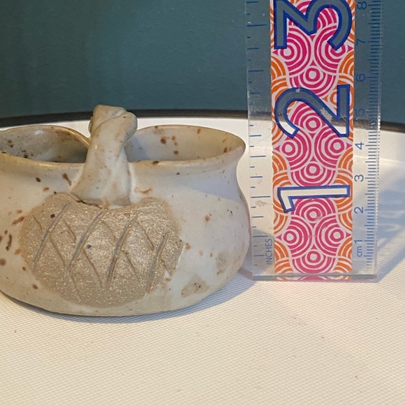 Cindy Angliss Signed Studio Art Pottery Small Basket Trinket Jewelry Handmade - Picture 9 of 9